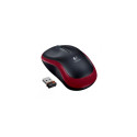 MOUSE COMP LOGITECH M185 RED
