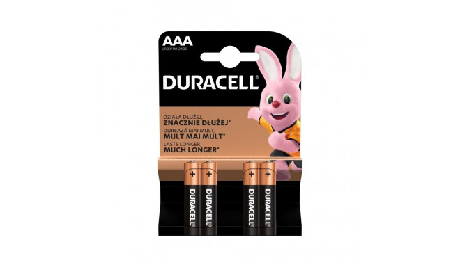 BATTERY DURACELL C&B AAA 4TK