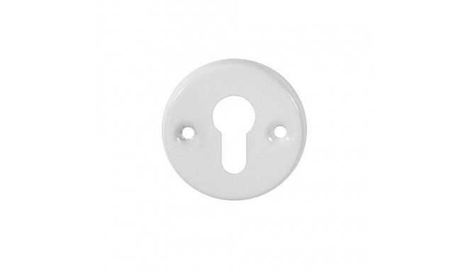 DOOR CYLINDER KEY PLATE WHITE 100