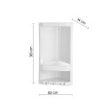 CORNER SHELF JUNIOR 8079 02 WHITE