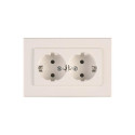 SOCKET DOUBLE EARTHED WHITE XP