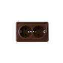 ROSETTE RP16-021 GND 2PNTS TOP BROWN SL+