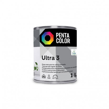EMULSION PAINT ULTRA MAT WHITE 1 L