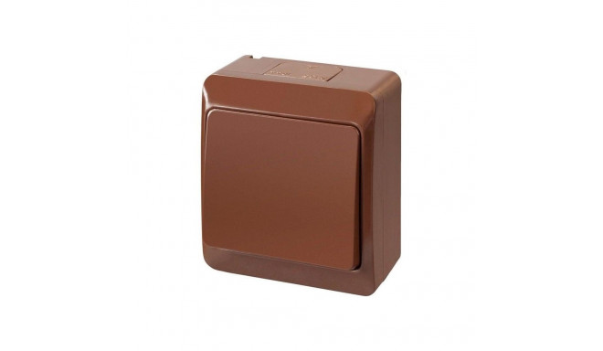 kaksik lüliti Hermes pruun IP44,0331-06