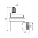 AUTOMATIC VENT LATERAL 1/2NL