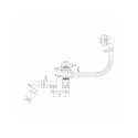 BATH SIPHON CLICK-CLAC TOP BLACK MATT