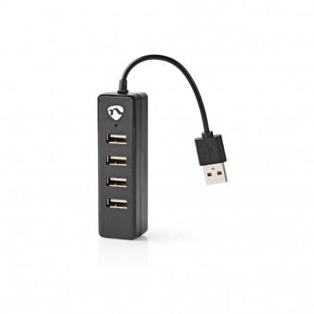 USB HUB 4-PORT USB 2.0 BLACK