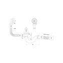 SIPHON BATH C6155EU VARIAG1 1/2 FLEXI-P