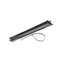 CABLE TIES 2.5X200MM 100PCS BLACK