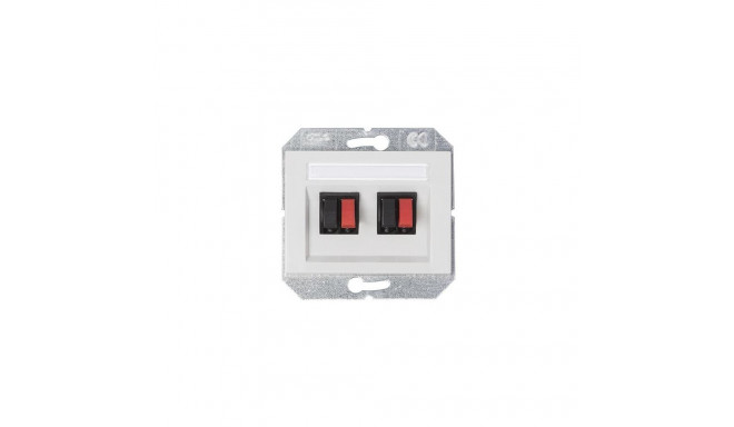 AUDIO SOCKET 2 V WHITE GL04-02 XP500