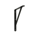 SHELF BRACKET WITH SUPPORT 400X250 BLACK