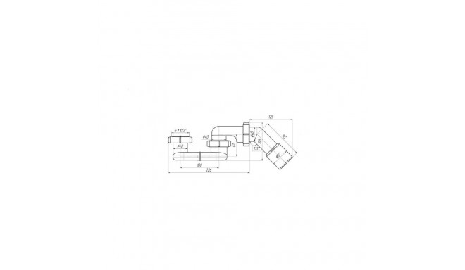 SHOWER TRAY SIPHON 1 1/2X40/50