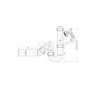 WASHBASIN SIPHON 11/2X40 WITH BRANCH D50