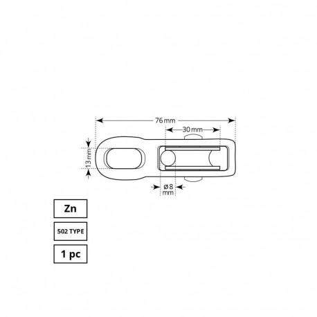 "tõsteplokk 30 mm ühekordne 502"