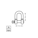ROPE FIXING M5. 3/16 HOOP 4DD