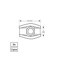 GALV. WIRE ROPE CLIPS SIMPLEX5MM