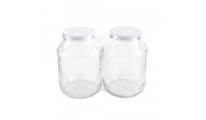 JAR 2650ML 2PCS WITHOUT LID 100MM