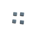 ADHESIVE PADS 24X24MM 8PCS GREY PTFE