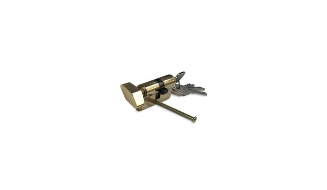 CYLINDER LOCK W KNOB 60MM 30X30 BRASS 5K