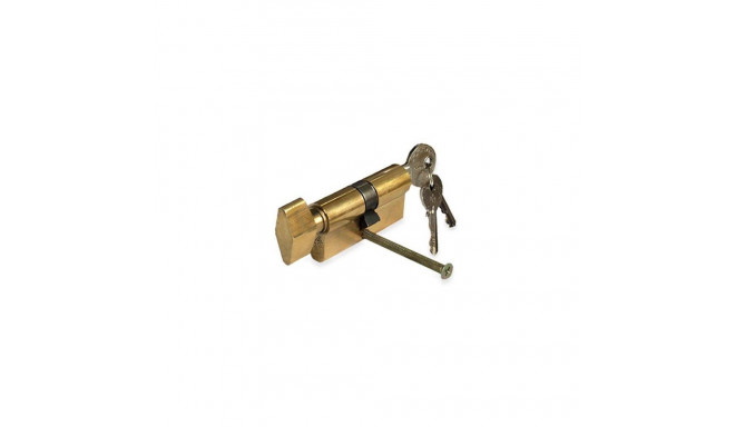 CYLINDER LOCK W KNOB 80MM 40X40 BRAS 5K