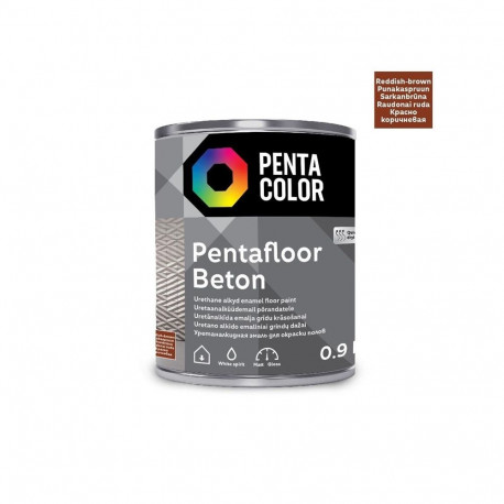 värv Pentafloor Beton punakaspruun 0.9L