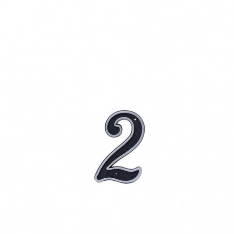 BLASTIC HOUSE NUMBER 2 150MM BLACK