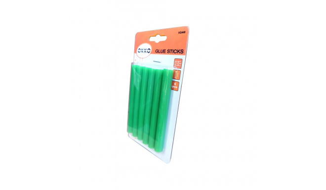 GLUE STICKS 6PCS SET.11.2X100MM.GREEN