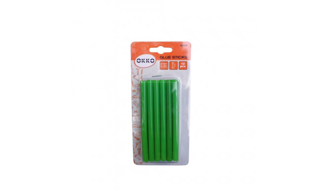 GLUE STICKS 12PCS SET.7.2X100MM.GREEN