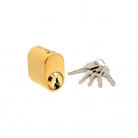 SCAND TYPE OVAL CYLINDER 32MM BRASS 5K