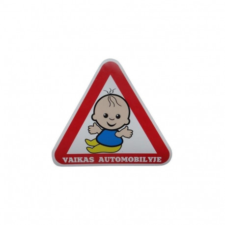 kleebis baby on car1