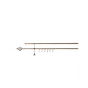 DOUBLE CURT RAIL SET D19 300 CM