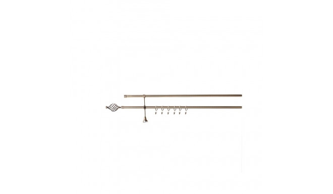 DOUBLE CURT RAIL SET D19 300 CM