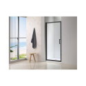 SHOWER DOOR 90X190CM  6MM BLACK PROFILE