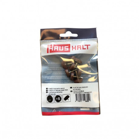 pruunid plastist naelaga padjad D15 8 tk