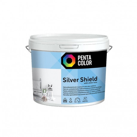 Pentacolor Silver Shield hõbedane värv 10L