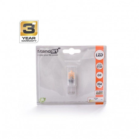 LED pirn 1.9W G9 2700K 204lm standart