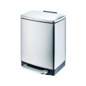 BIN SQUARE WITH PED T-F11612SS 12L SATIN BIN SQUARE WITH PED T-F11612SS 12L SATIN