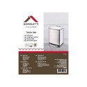 BIN SQUARE WITH PED T-F11612SS 12L SATIN BIN SQUARE WITH PED T-F11612SS 12L SATIN