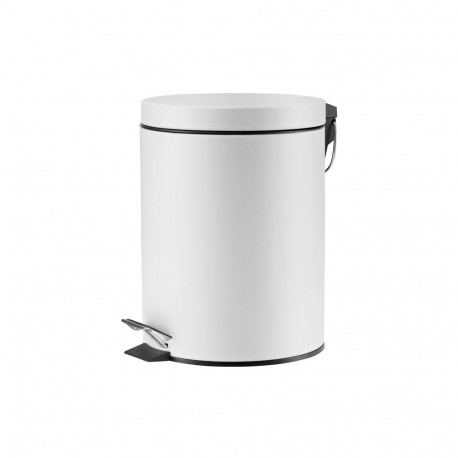 TRASH BIN PEDAL WHITE T-Y0105M 5 L OKKO