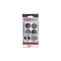 FELT PADS D30 BROWN 6PCS