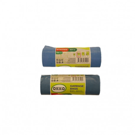TRASH BAG OKKO STRONG BLUE 60L 10PCS