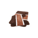 BATH MATS SET MA3866A BROWN