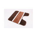 BATH MATS SET MA3866A BROWN
