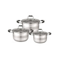 6PCS STAINLESS STEEL COOKWARE SET