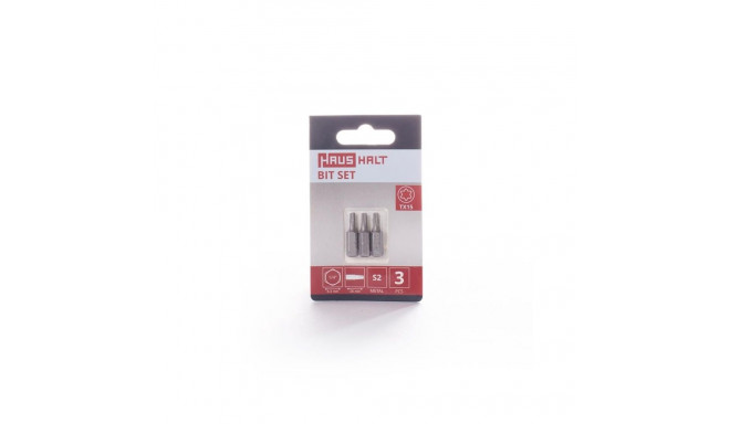 SCREWDRIVER BIT TX15X25MM 3PCS