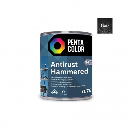 PAINT PENTAC ANTIRUST HAMMERED BLK 750ML