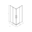 SHOWER ENCLOSURE K-073A/80X/80 6MM NO TR