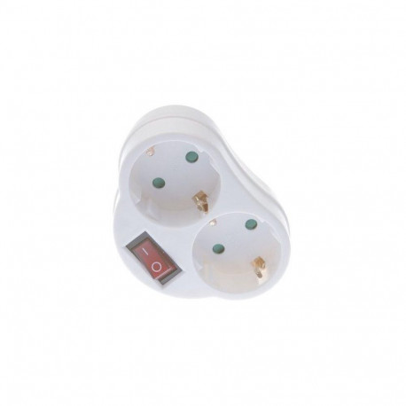Pistikupesa KF-GZ-01/02 2-pesaline lülitiga
