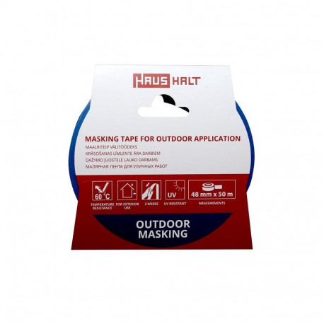 MASKING TAPE 48/50M BLUE ACRYL HAUSHALT