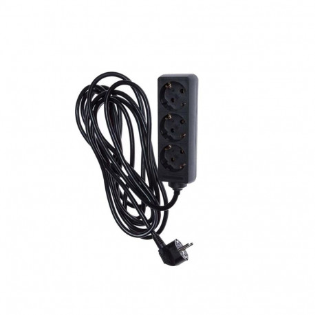 EXT CORD KF-GS-03-A 3X1.5 5M 3P BLACK